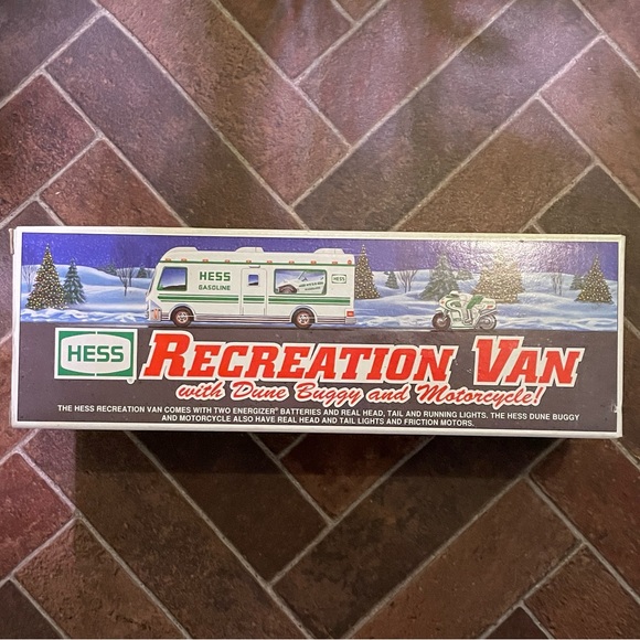 Hess Recreation Van 1998 with Box with Dune Buggie and Motorcycle - Picture 2 of 9